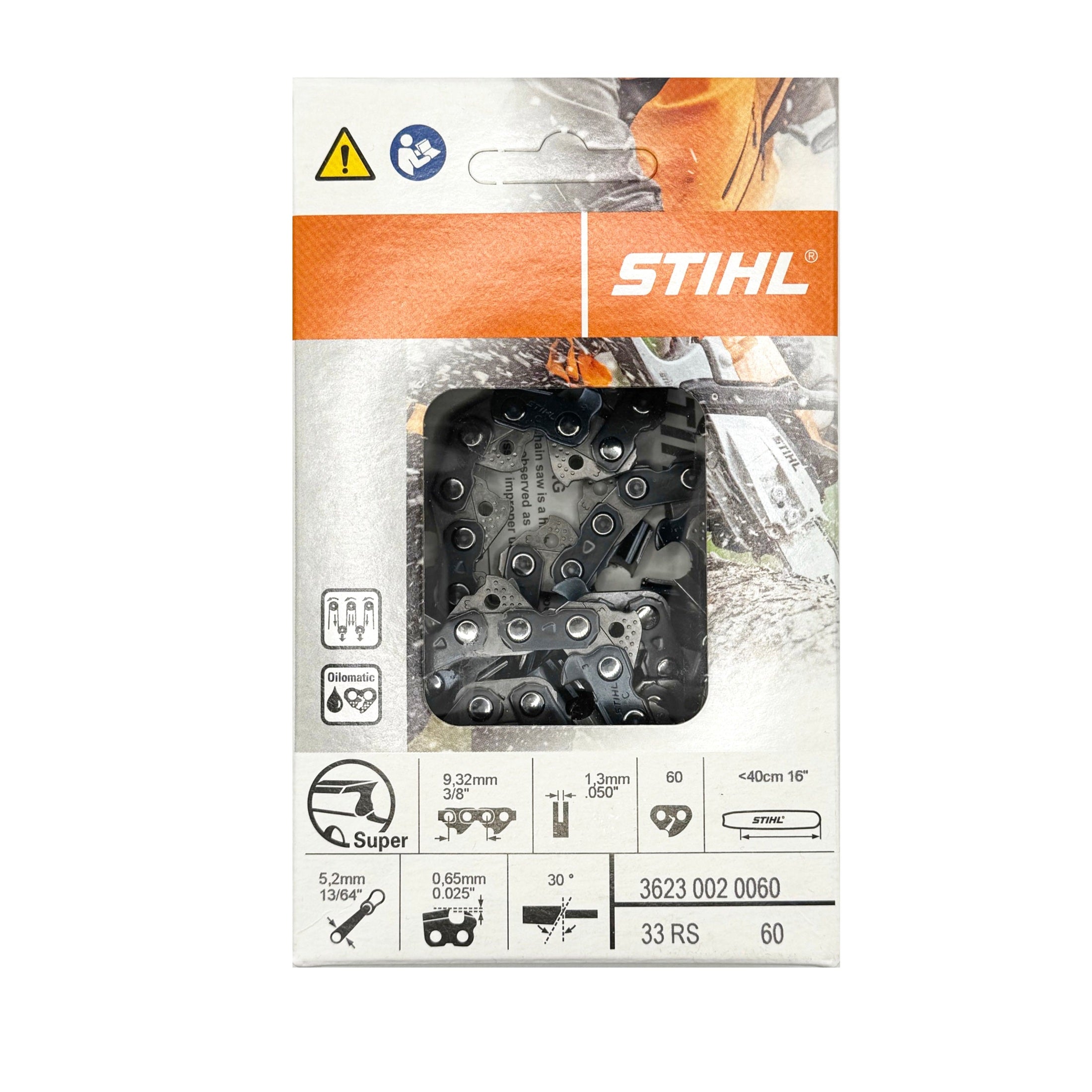 Stihl 3/8 50g 60dl Chain 16" 33RS60E