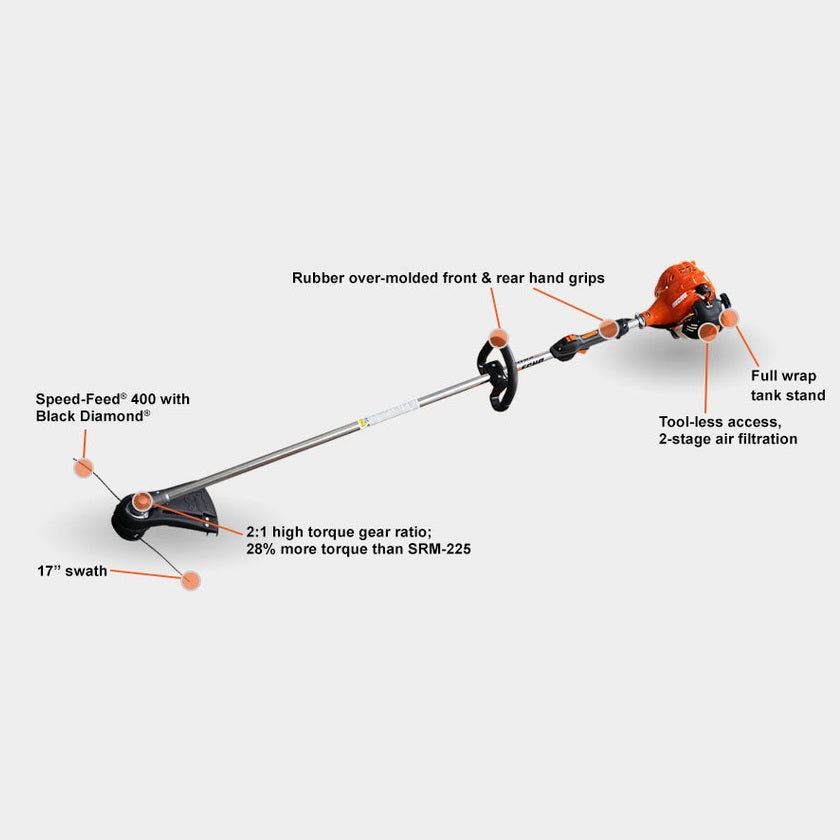 Echo Gas Trimmer 21.2cc Straight SRM2320T
