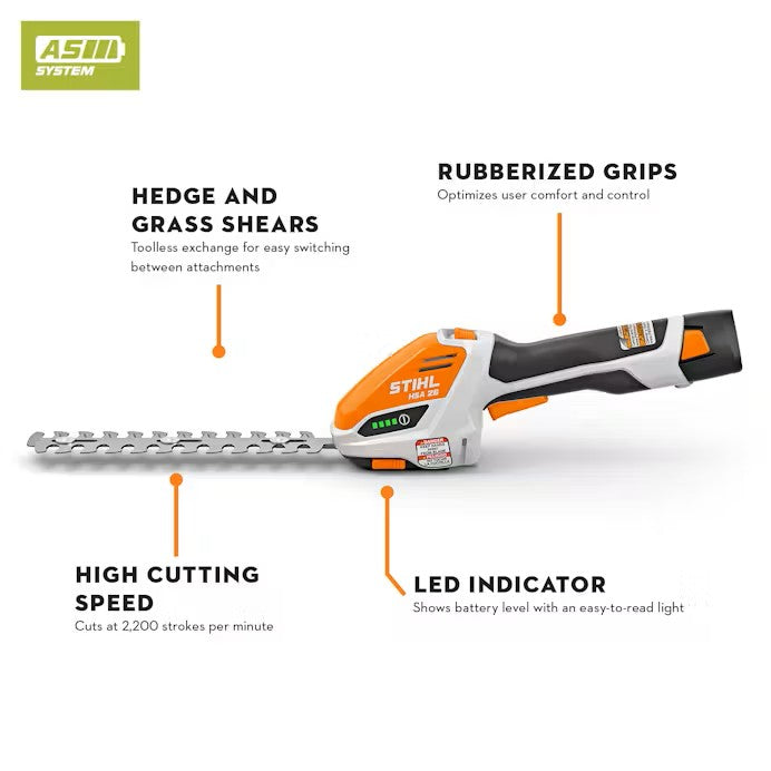 Stihl Shrub Shears Hedgetrimmer 18v HSA26U