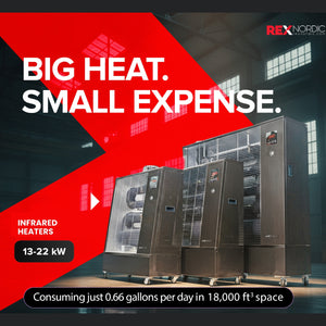 Rex Nordic Heater AH301i – Infrared Diesel Heater for Garage or Shop