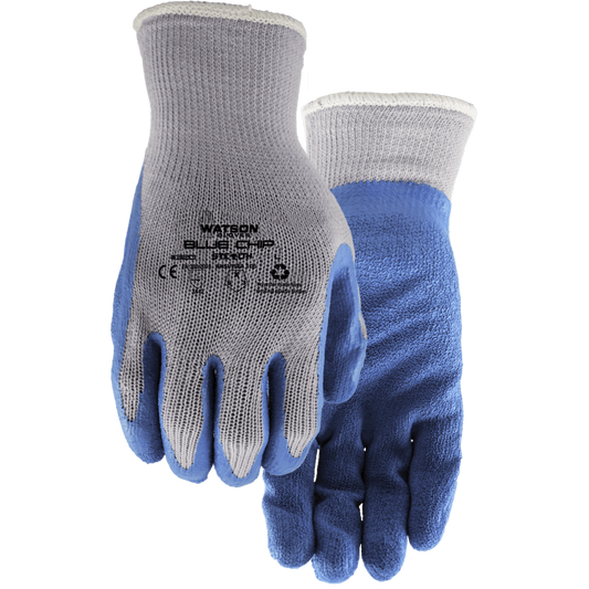Watson Gloves Blue Chip Rubber 6pk Xlrg 320X6-XL