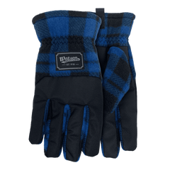 Watson Gloves Fleece Navidad Plaid Xlrg 9381P-XL