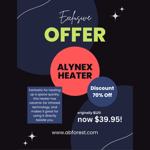 Compact Portable Ceramic Infrared Heater with Adjustable Heat