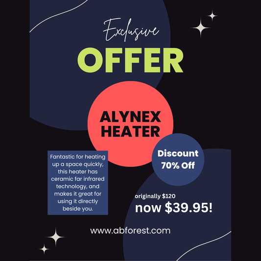 Compact Portable Ceramic Infrared Heater with Adjustable Heat