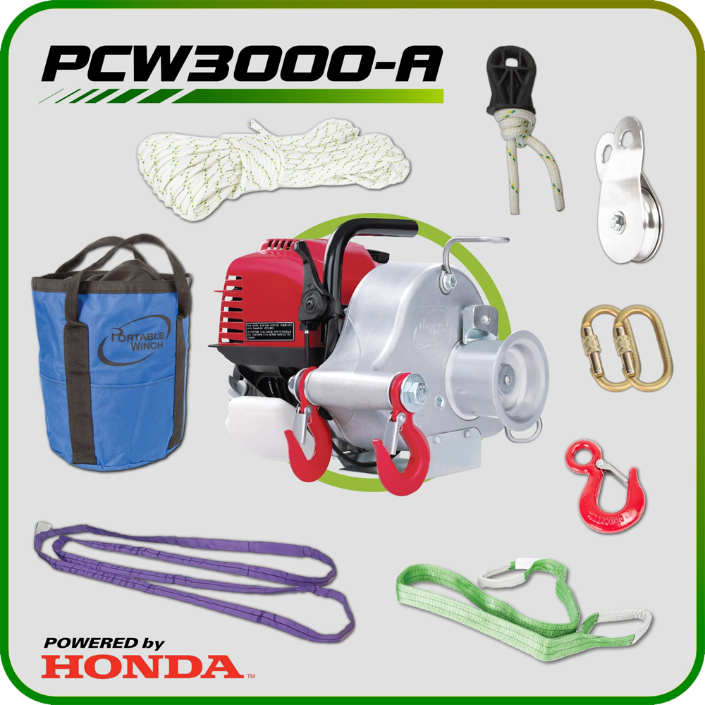 Portable Winch Pcw3000 Gas Capstan Winch PCW3000